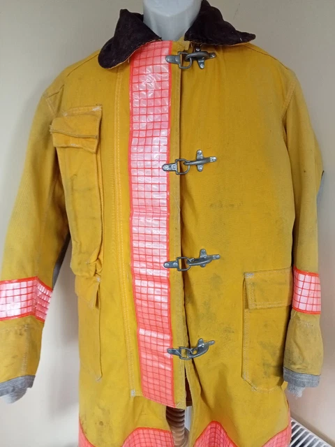 CAPPOTTO CAPITANI POMPIERI USA molto raro, genuino, grande sfondo, XL adulti