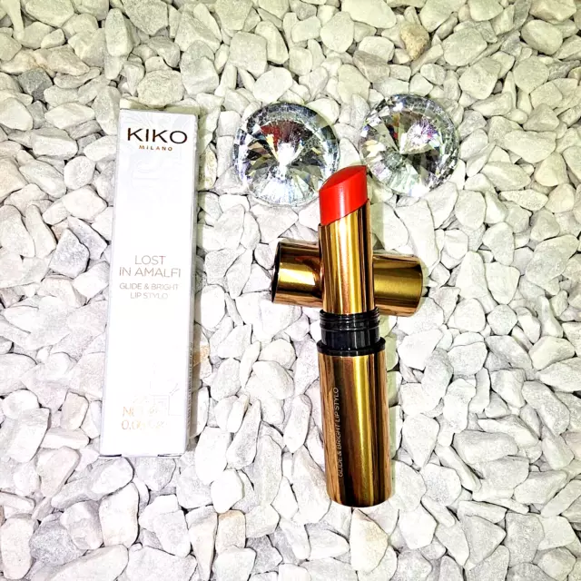 KIKO MILANO  LOST  AMALFI Lippenstift Lip Stylo 03 Korallenrot  2,5g cremig Neu