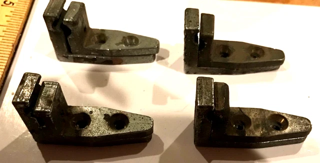 Vintage Lot 4 Pair of Hardware Parts Used to Hold Tube in Place.  See 1st Photo