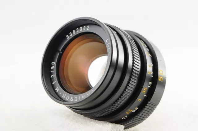 [Near Mint] Leica Leitz Summicron M 50mm F/2 Black E39 Lens from Japan #1190