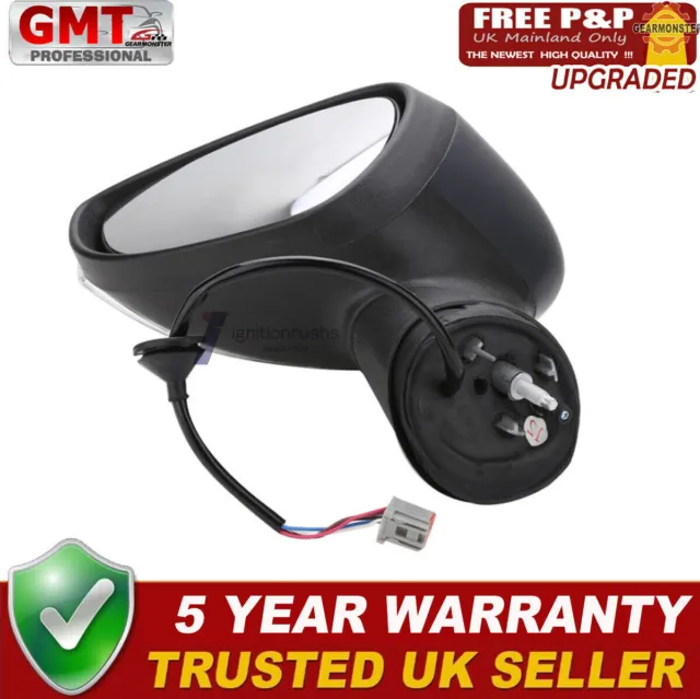 Electric Door Wing Mirror Primed Right Driver Side For Ford Fiesta Mk7 2008>2012