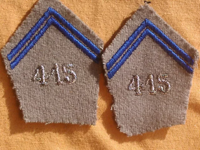04182 patte de col 415° Bataillon de Commandement et Services,materiel