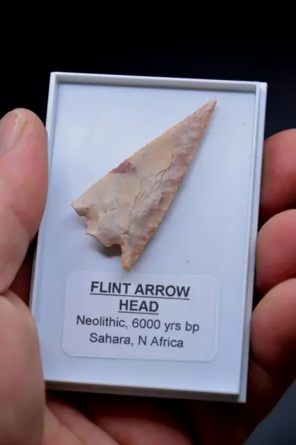 1 High Grade Damaged Prehistoric/ Neolithic Flint Arrow Head, Stone Age Tool