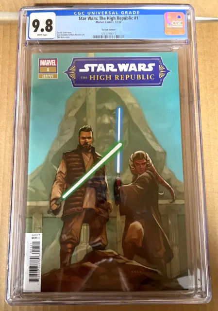 Star Wars The High Republic #1 Variant Cgc 9.8 White Pages - 2022 Marvel Comics