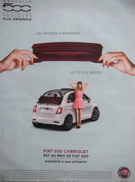 Press Advertising - New Fiat 500 Convertible Always Original - Advertising