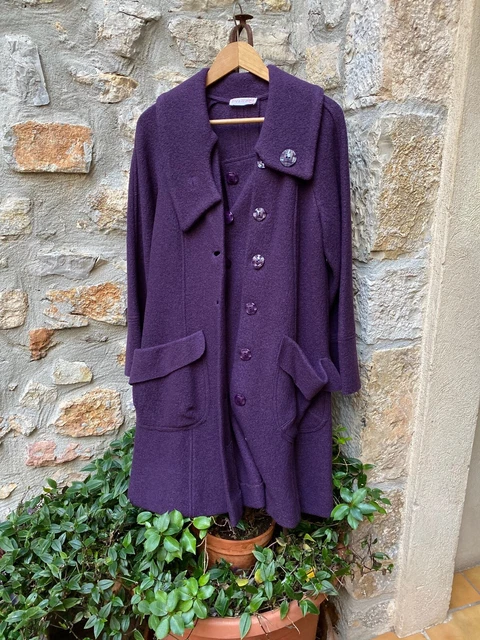 MANTEAU LAINE BOUILLIE EVA TRALALA neuf. 100 pure laine. EUR 55 00 PicClick FR