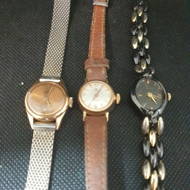 Montre Strato Automatique Mécanique Plaqué Or - À Réviser, Manque La Tige, Occasion