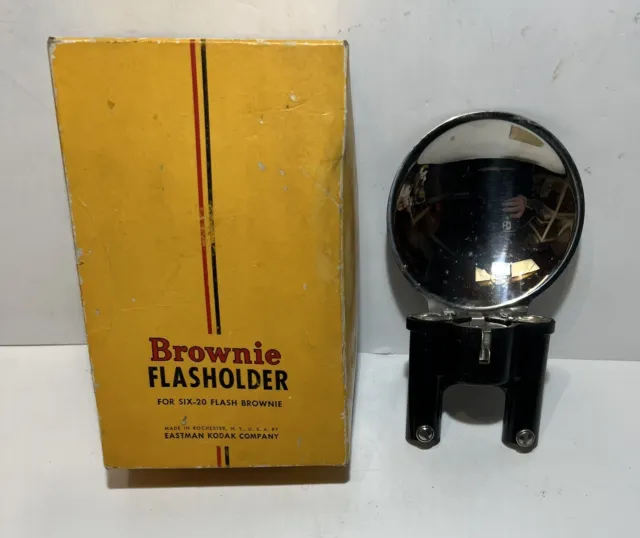 Vintage Kodak Brownie Flasholder For Brownie Flash Six-20 Original Box