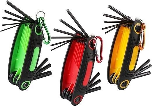Juego De Llaves Allen Plegables Maxopro 25pc (3 Paquetes) - | Meses Sin Interés