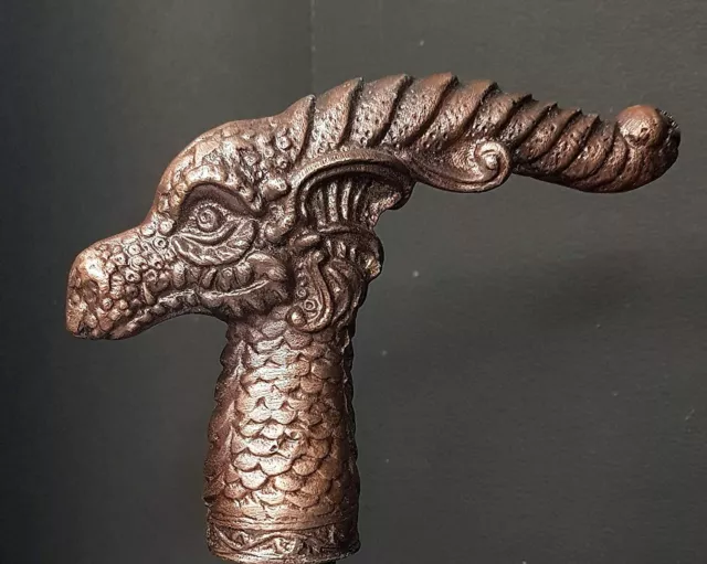 Fox Style Head Handle For Wooden Walking Stick Vintage Designer Cane