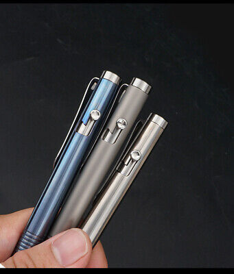 TC4 Titanium Alloy Bolt Action Pocket Pen Signature Pen Tactical Pen W/ 2 Refill