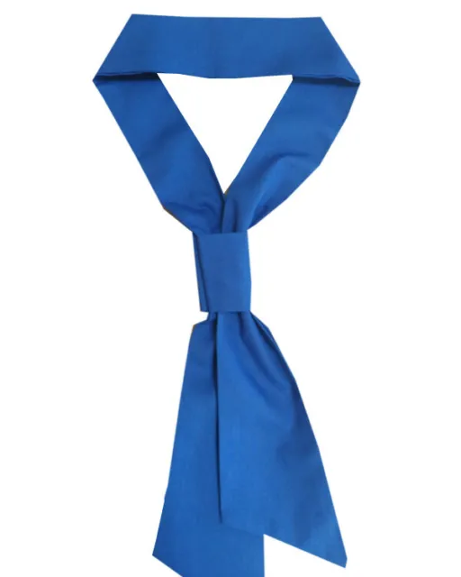 Pre-Knot Blue chef necktie, kitchen chef necktie, Neckerchief, chef neckerchief