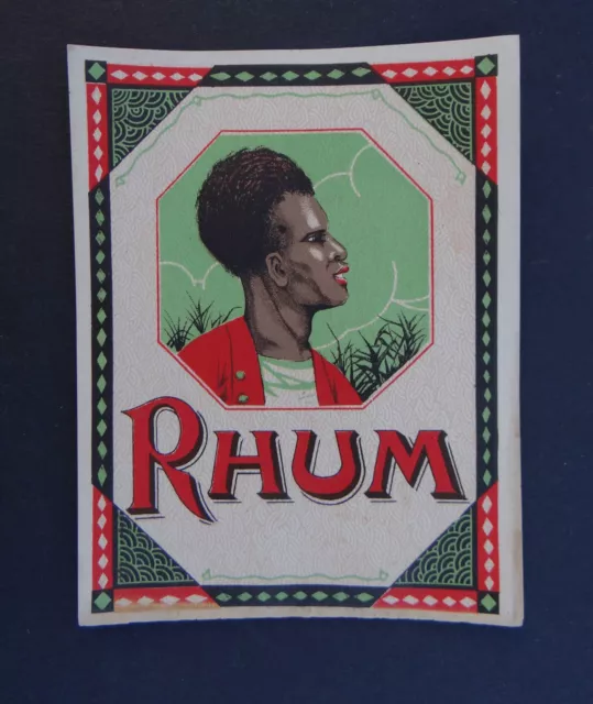 Ancienne étiquette RHUM french rum label