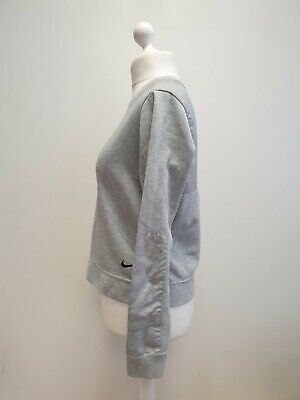 Rr419 Girls Nike Grey Long Sleeve Pullover Sports Sweatshirt Uk L 14-16 Yrs