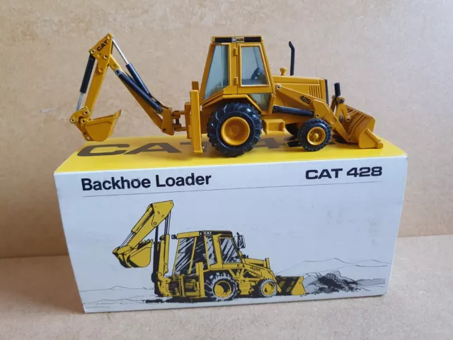 CAT NZG BACKHOE LOADER No. 2851 285 1:50 Scale Model Boxed Caterpillar