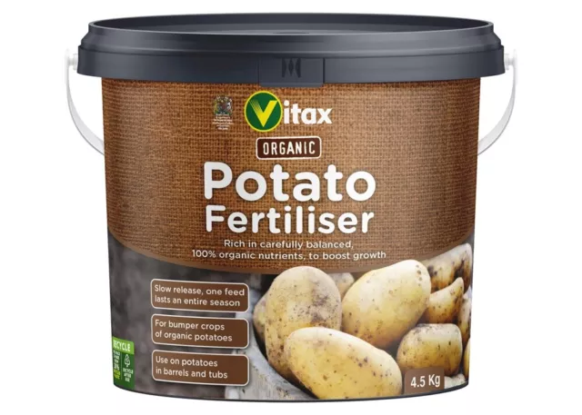 Vitax Organic Potato Feed Plant Fertiliser Vegetable Root Onion Food 1kg - 4.5kg