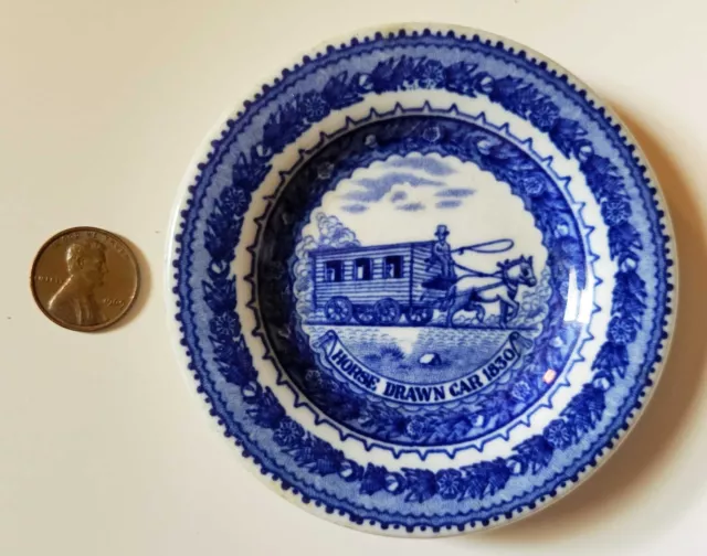 Shenango Railroad China Butter Pat Baltimore & Ohio Centennial 1927 B&O