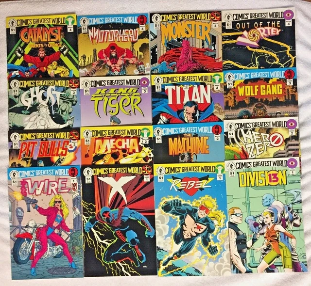 16 Dark Horse COMICS' GREATEST WORLD: COMPLETE 1 2 3 4 Barb Wire Ghost X Vortex