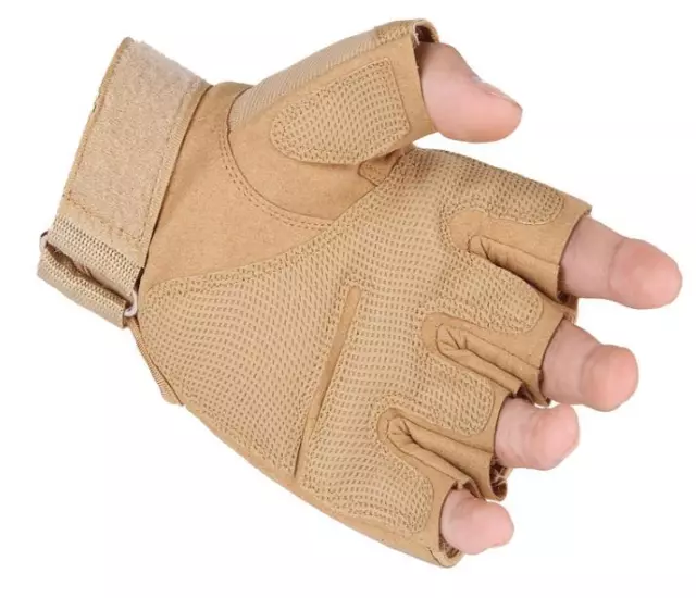 Half-finger Tactical Gloves Outdoor Military Army SWAT Police Hunting Combat 2