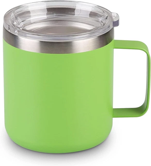 Insulated Tumbler Coffee Cup 12oz Stainless Double Wall Vacuum Travel Mug Handle