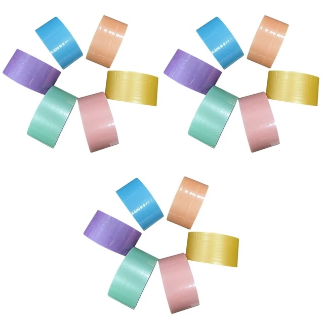 18 rollos novedad para niños cintas adhesivas coloridas para aliviar el estrés de los niños