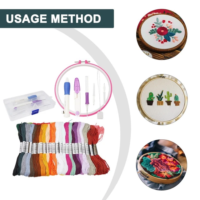 23,9 cm hágalo usted mismo bordados lápiz set tejer costuras juego de herramientas troquelado aguja costura