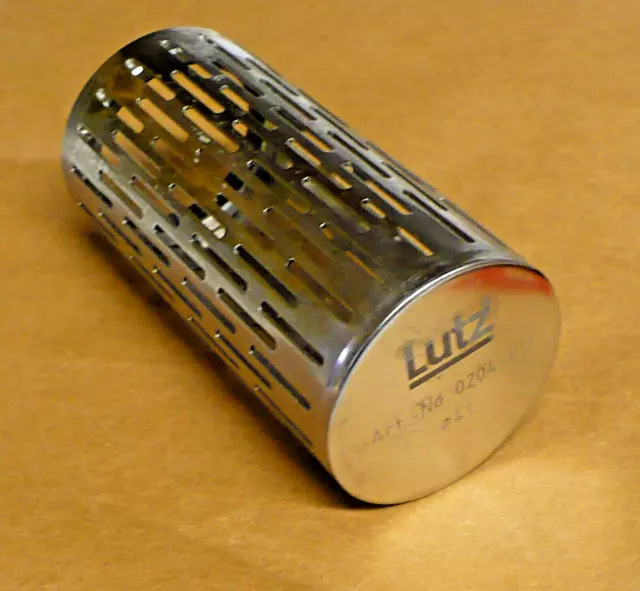 Foot Strainer, 41 mm Tube, Stainless Steel, Lutz-Jesco  0204-617, M-Series