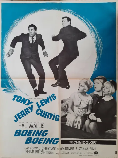 Affiche BOEING BOEING John RICH Tony CURTIS Jerry LEWIS Dany SAVAL 60x80cm
