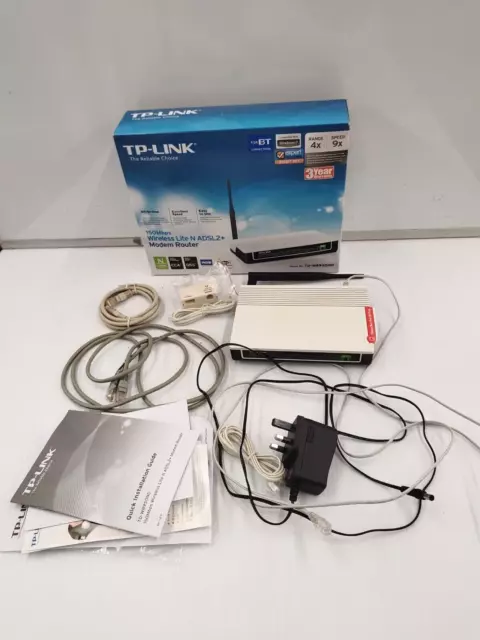 TP Link 150 MBPS Wireless Lite N ADSL 2+Modem Router-Good Condition (HC7)