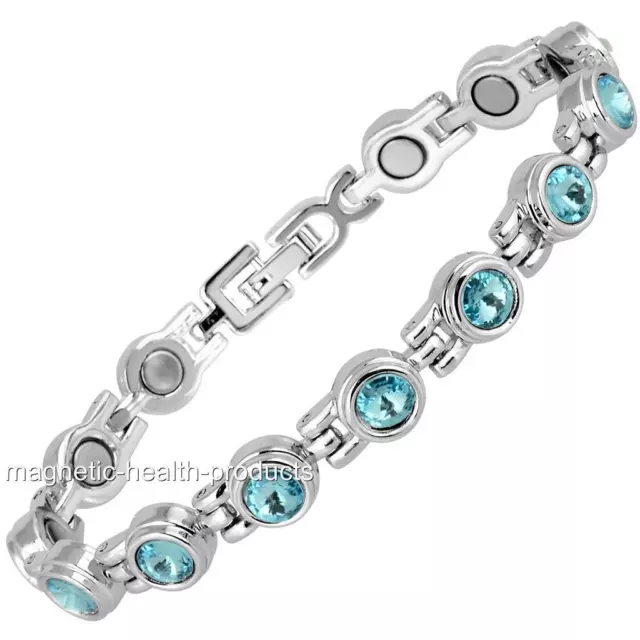 Brazalete De Salud Magnético Para Damas Túnel Carpiano Alivio Del Dolor Artritis 27