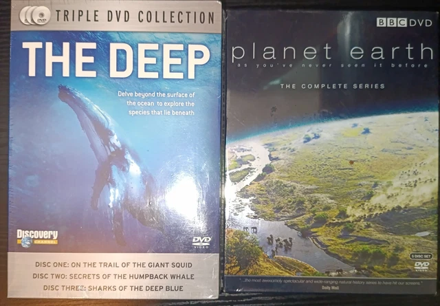 THE DEEP TRIPLE DVD Collection + Planet Earth The Complete Series New ...