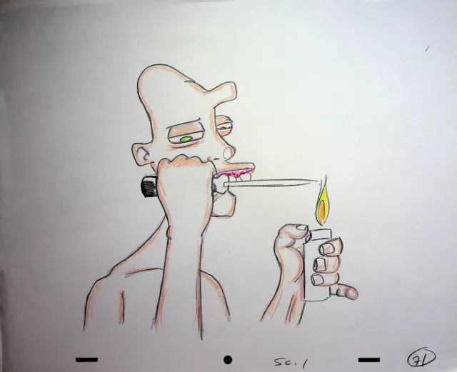 Lloyd's Lunchbox IV 1997 Gregory Ecklund Production Hand Drawn Animation Cel