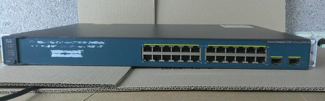 CISCO CATALYST 3560 v2 Series PoE-24 WS-C3560V2-24PS-S Switch £24.99 ...