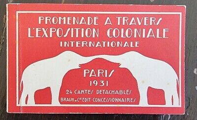 Exposition coloniale internationale 1931- PARIS - Couverture du carnet (sans car