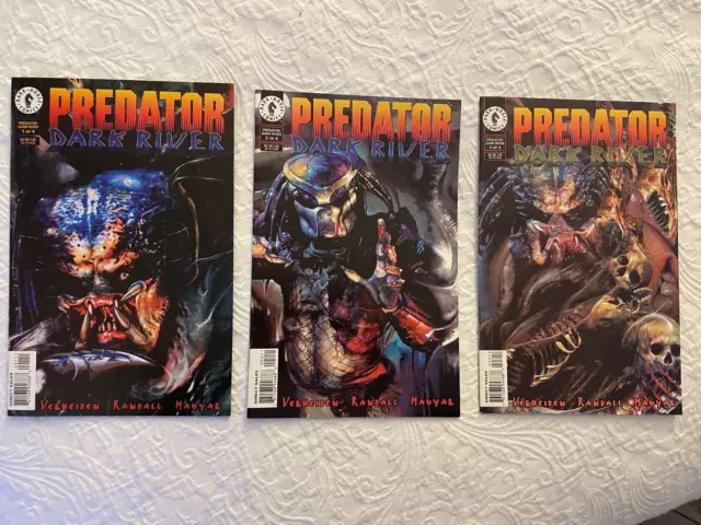 Predator Dark River 1-3 1 Lot Dark Horse 1996