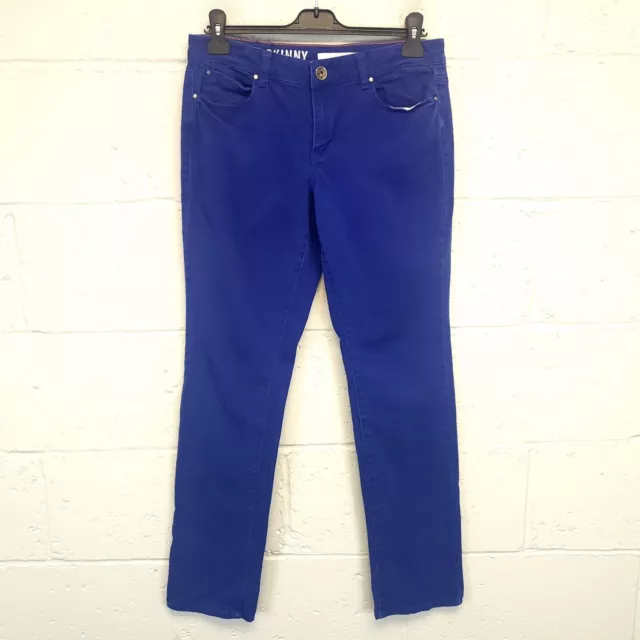 DKNY SOHO Womens Jeans Stretch VERY GOOD Mid Rise W31 L32 Blue SLIM Skinny