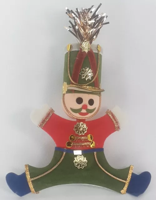 Christmas Ornament Bavarian Soldier Felt Japan Mid-Century Modern Holiday Decor