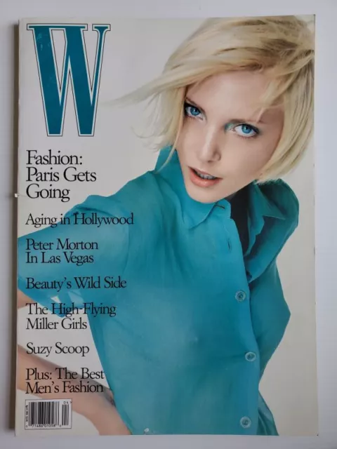 1995 W Magazine NADJA AUERMANN Helena Christensen Chandra North S Seymour YSL