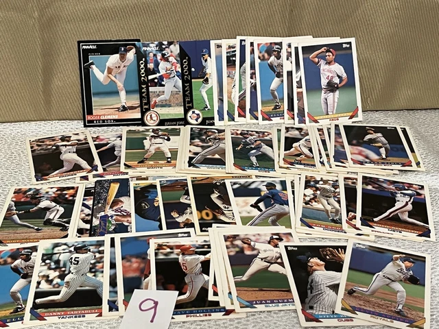Vintage MLB Baseball Trading Cards Lot 1979- Late 90s Reds, Yankees, Braves  L9