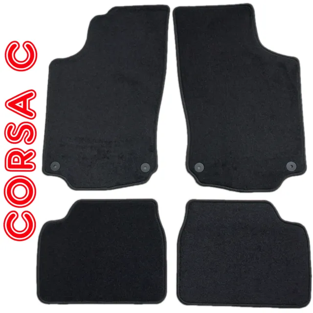⭐ Fußmatten Set für Opel Corsa C 2003-2006 Matten Autoteppiche Passform Set ⭐