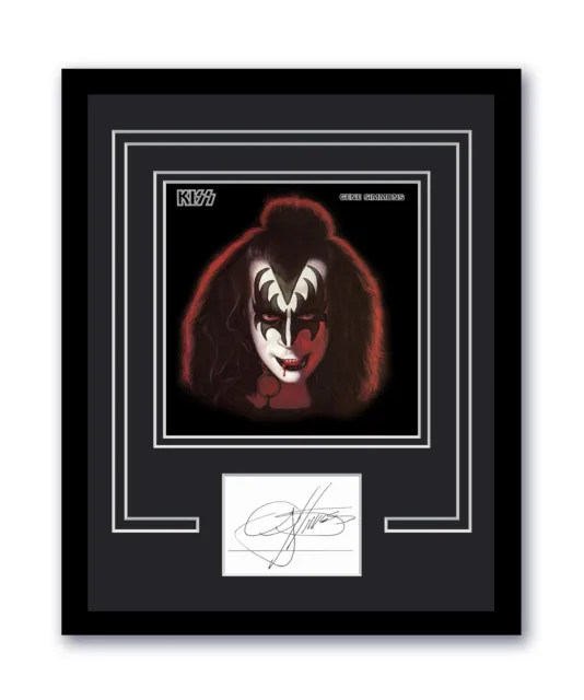 KISS Gene Simmons Autographed Signed 11x14 Framed Photo ACOA