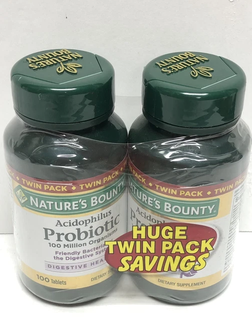 NATURES BOUNTY PROBIOTIC Acidophilus Dietary Supplement, 100 Tablets
