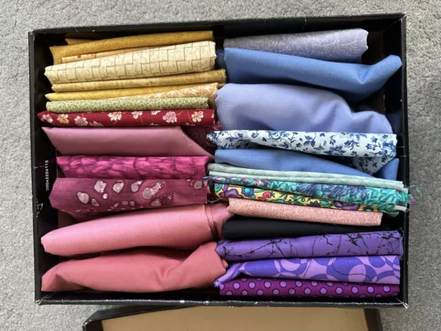 100% Cotton Fabric Bundle joblot vintage quilting patchwork