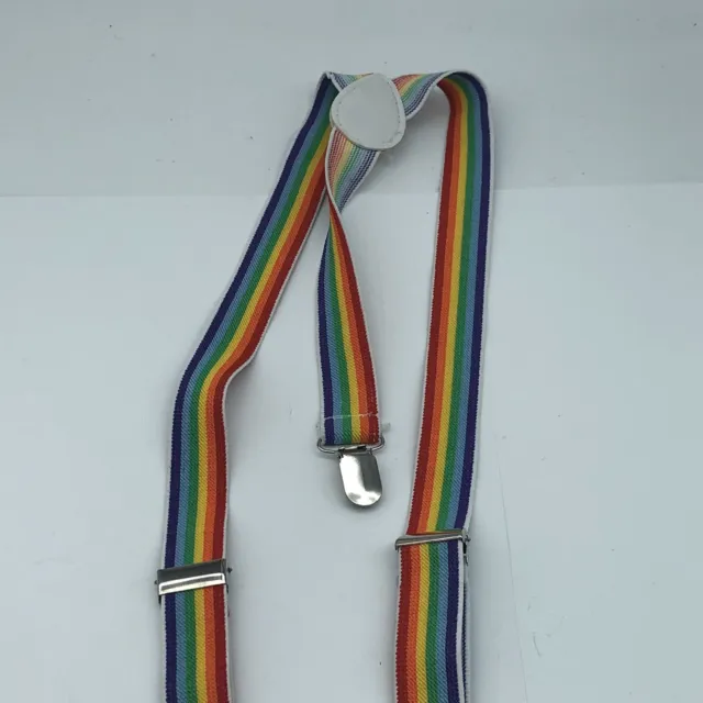 Vintage Rainbow suspenders youth or womens size