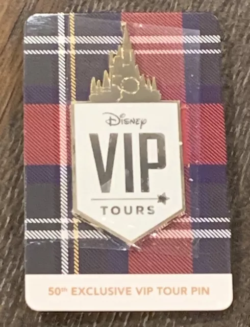 Disney VIP Tours Pin 50th Exclusive Tour Walt Disney Castle Anniversary