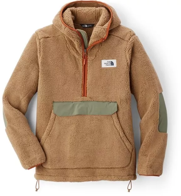 The North Face Campshire Pullover Fleece Hoodie - Men's (Large, Brown)