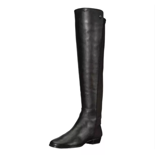 Vince Camuto Karita Over the Knee Leather Riding Boots Black Women's Size 5.5 M