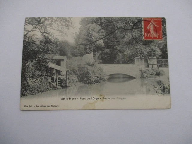 Cpa Essonne 91 Athis Mons Barley Bridge Road Des Forges