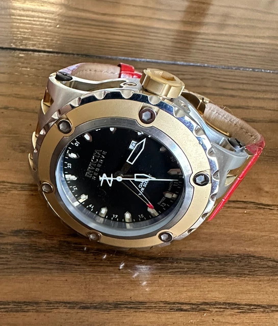 Invicta 6178 Reserve Subaqua Specialty GMT, Upgraded Leather Band, Swiss Made