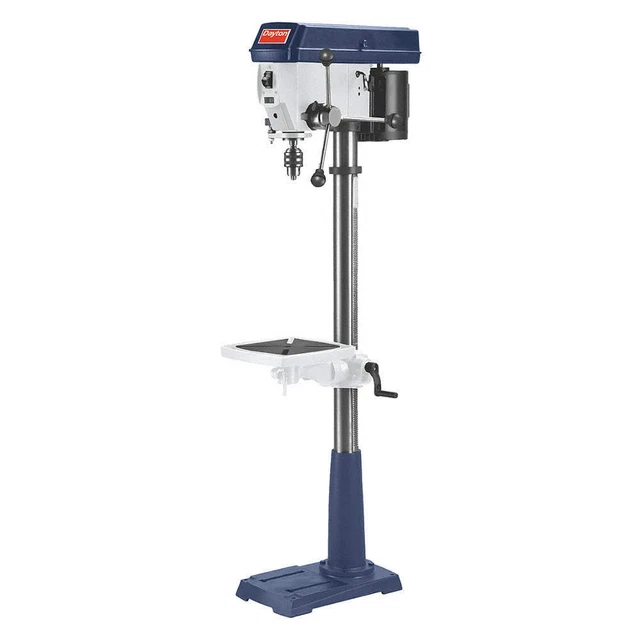 DAYTON 400H52 Floor Drill Press,1 hp,5/8" Chuck